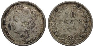 Netherlands 1904 10 Cents