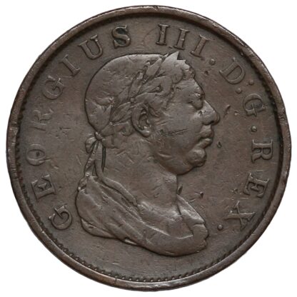 Essequibo & Demerary 1813 One Stiver George III KM# 10 World Copper Coin - Image 2