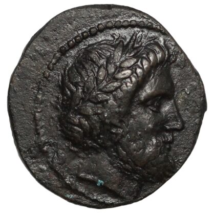 Ancient Greek Coin Thessaly Krannon Æ Circa 400-344 BC Poseidon/Horseman - Image 2