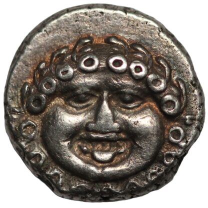 Ancient Greek Silver Coin Thrace Apollonia Pontika AR Drachm 4th Century BC - Image 2