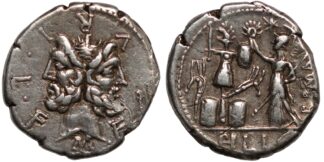 M. Furius L.f. Philus Denarius