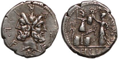 M. Furius L.f. Philus Denarius