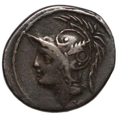 Ancient Roman Republican Silver Coin Q. Thermus M.f. 103 BC AR Denarius - Image 2