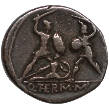 Ancient Roman Republican Silver Coin Q. Thermus M.f. 103 BC AR Denarius - Image 3