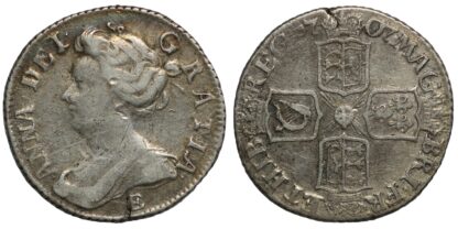 1707-E Anne Sixpence
