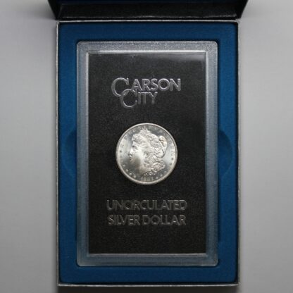 United States 1883-CC GSA Morgan $1 Uncirculated Silver Dollar Coin w Box & Cert - Image 2