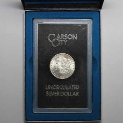 United States 1883-CC GSA Morgan $1 Uncirculated Silver Dollar Coin w Box & Cert - Image 2