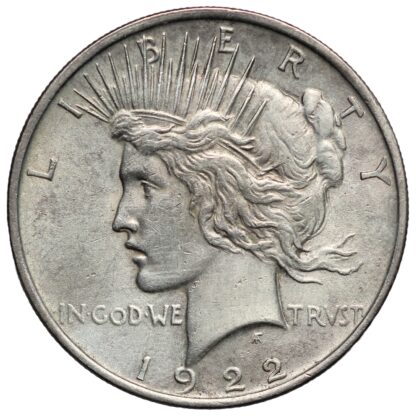 United States USA 1922 Peace Dollar $1 Philadelphia Mint World Silver Coin - Image 2