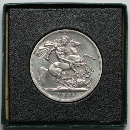 Great Britain 1951 Festival of Britain Crown (5 Shillings) with Box and Leaflet - Image 3
