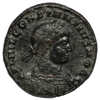 Ancient Roman Imperial Coin Constantius II Æ AD 330-333 Siscia Mint Two Soldiers - Image 2