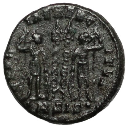 Ancient Roman Imperial Coin Constantius II Æ AD 330-333 Siscia Mint Two Soldiers - Image 3