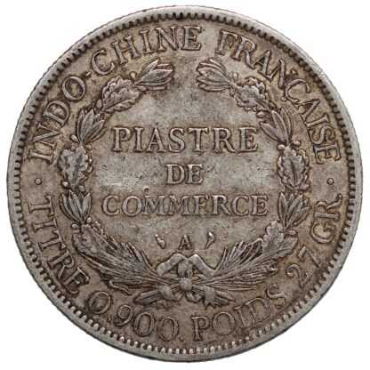 French Indo-China 1903-A 1 Piastre Paris Mint KM# 5a.1 World Silver Coin - Image 3