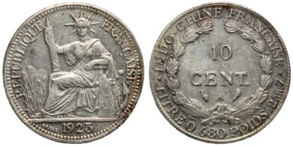 French Indo China 1925-A 10 Cents