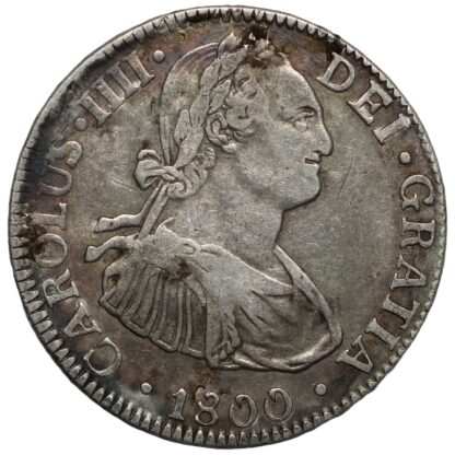 Mexico Spanish Colony 1800-Mo FM 2 Reales Carlos IV KM# 91 World Silver Coin - Image 2