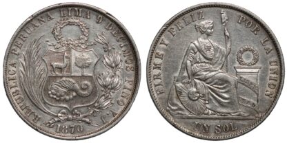 Peru 1870 Sol