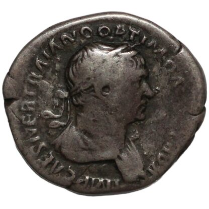 Ancient Roman Imperial Silver Coin Trajan AR Denarius AD 114-117 Felicitas - Image 2