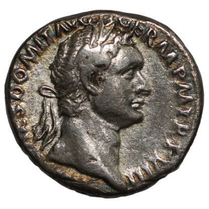 Ancient Roman Imperial Silver Coin Domitian AR Denarius AR 88-89 Rome Minerva - Image 2