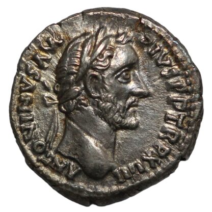 Ancient Roman Imperial Silver Coin Antoninus Pius AR Denarius AD 148-9 Felicitas - Image 2