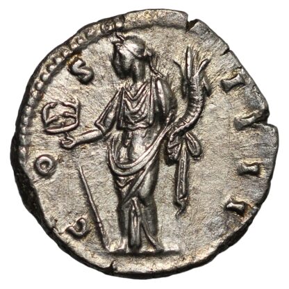 Ancient Roman Imperial Silver Coin Antoninus Pius AR Denarius AD 148-9 Felicitas - Image 3