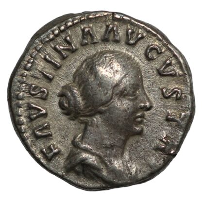 Ancient Roman Imperial Silver Coin Faustina Junior AR Denarius AD 161-176 Venus - Image 2