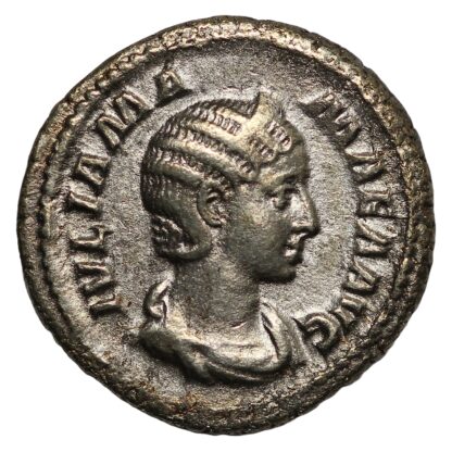 Ancient Roman Imperial Silver Coin Julia Mamaea AR Denarius AD 225-235 Felicitas - Image 2