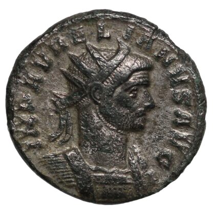 Ancient Roman Imperial Coin Aurelian Silvered Antoninianus AD 270-275 Rome Sol - Image 2