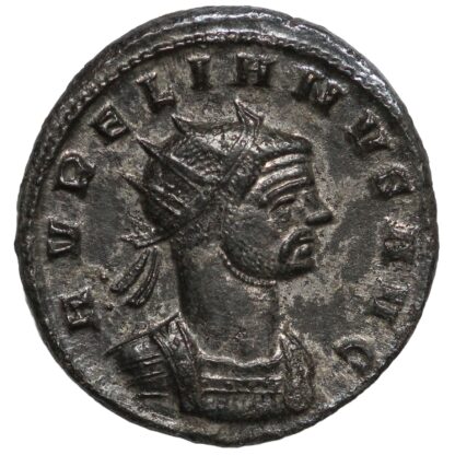 Ancient Roman Imperial Coin Aurelian Silvered Antoninianus AD 270-275 Serdica - Image 2