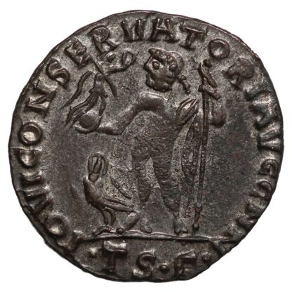 Ancient Roman Imperial Coin Licinius Æ Silvered Follis AD 312-313 Thessalonica - Image 3