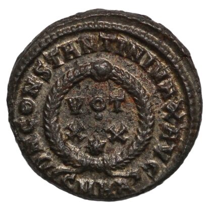 Ancient Roman Imperial Coin Constantine I Æ Follis AD 324 Heraclea VOT XX - Image 3
