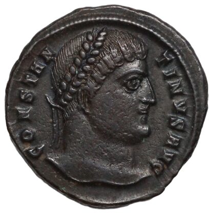 Ancient Roman Imperial Coin Constantine I Æ Follis AD 324-325 Cyzicus Campgate - Image 2