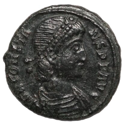 Ancient Roman Imperial Coin Constans Æ AD 348-350 Thessalonica Galley - Image 2