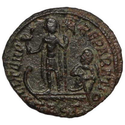 Ancient Roman Imperial Coin Constans Æ AD 348-350 Thessalonica Galley - Image 3