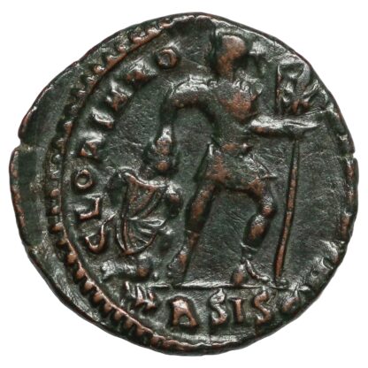 Ancient Roman Imperial Coin Valens Æ AD 364-367 Siscia Emperor Advancing Left - Image 3