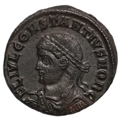 Ancient Roman Imperial Coin Constantius II Æ AD 325-6 Antioch Campgate - Rare - Image 2