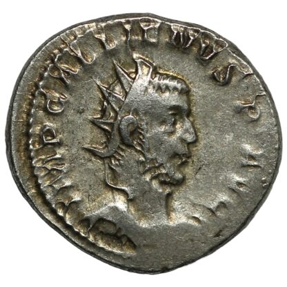 Ancient Roman Imperial Coin Gallienus AR Antoninianus AD 258 Lugdunum Gaul - Image 2