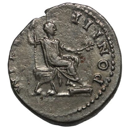 Ancient Roman Imperial Silver Coin Vespasian AR Denarius AD 73 Pontif Maxim - Image 3