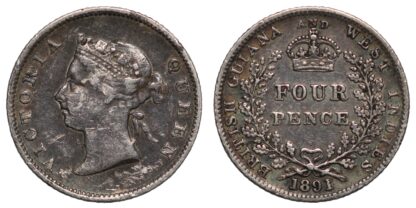 1891 Fourpence