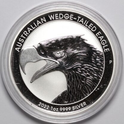 2022 $1 1oz 9999 Silver Australian Wedge-Tailed Eagle Bullion Coin Perth Mint - Image 3