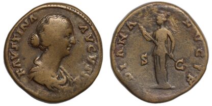 Faustina II Sestertius Diana