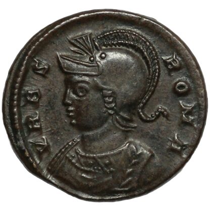 Ancient Roman Imperial Coin VRBS ROMA Æ Constantine I AD 332-333 Trier Mint - Image 2