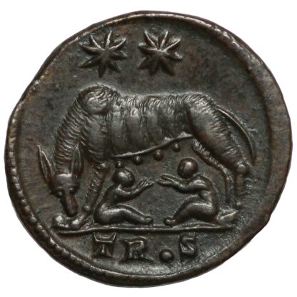 Ancient Roman Imperial Coin VRBS ROMA Æ Constantine I AD 332-333 Trier Mint - Image 3