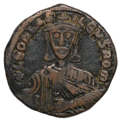 Ancient Byzantine Coin Leo the Wise AD 886-912 Æ Follis Constantinople - Image 2