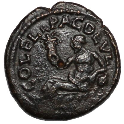 Ancient Roman Provincial Coin Thrace Deultum Gordian III AD 241-2 Æ Tetrassarion - Image 3