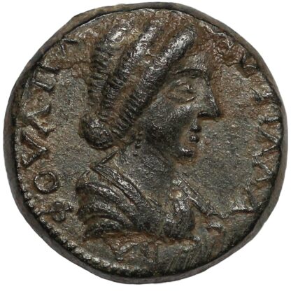Ancient Roman Provincial Coin Pisidia Tityassus Plautilla 202-205 Æ Temple - Image 2