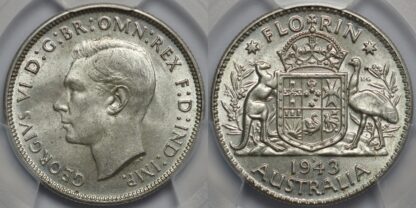 1943-S Florin MS64 PCGS