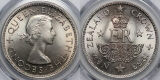 New Zealand 1953 Crown MS64