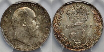 1905 Maundy Threepence PL65