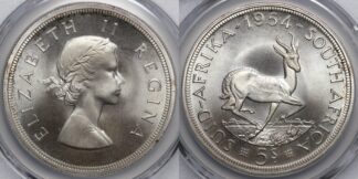 South Africa 1954 5 Shillings PL67