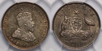 1910 Sixpence MS63 PCGS