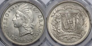 Dominican Republic 1952 Peso MS64